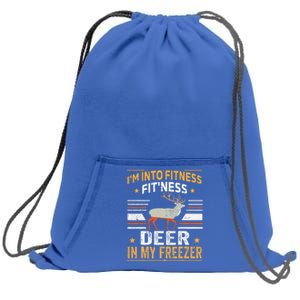 I'm Into Fitness Deer Freezer funny dad hunter deer hunting Sweatshirt Cinch Pack Bag