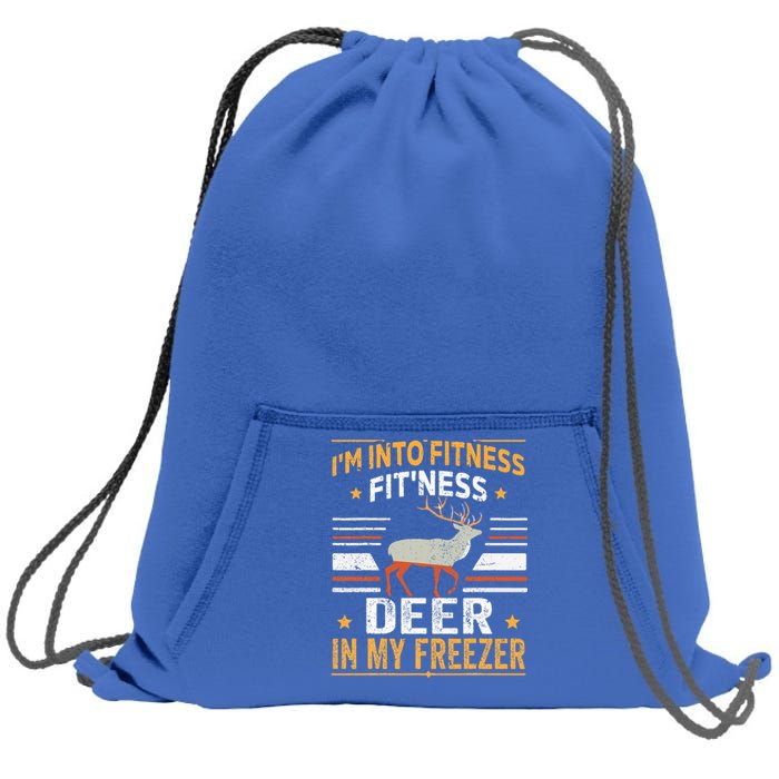 I'm Into Fitness Deer Freezer funny dad hunter deer hunting Sweatshirt Cinch Pack Bag