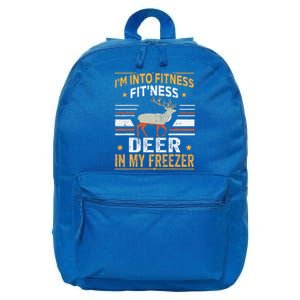 I'm Into Fitness Deer Freezer funny dad hunter deer hunting 16 in Basic Backpack