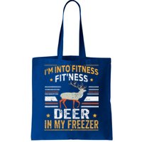 I'm Into Fitness Deer Freezer funny dad hunter deer hunting Tote Bag