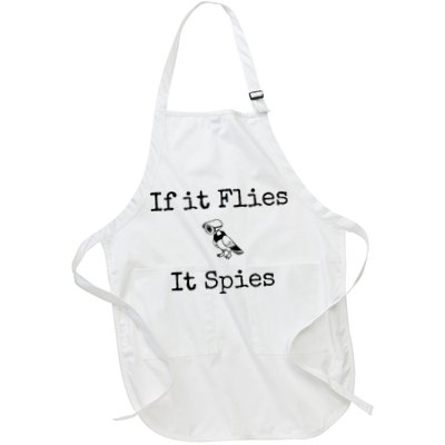 If It Flies It Spies Funny Bird Spy Apron