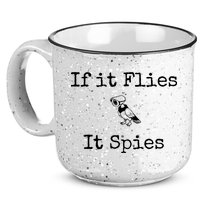 If It Flies It Spies Funny Bird Spy 15oz Campfire Ceramic Mug