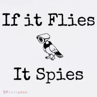 If It Flies It Spies Funny Bird Spy Baby Bodysuit