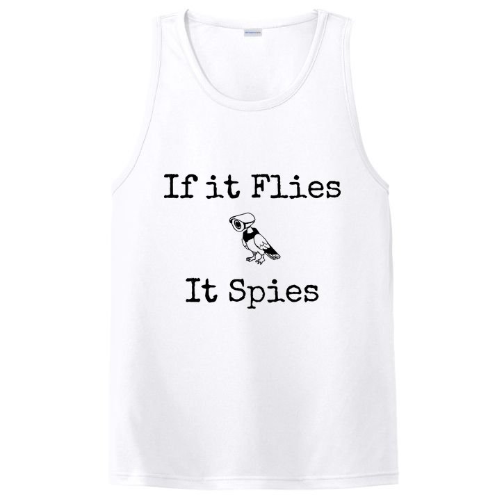 If It Flies It Spies Funny Bird Spy PosiCharge Competitor Tank