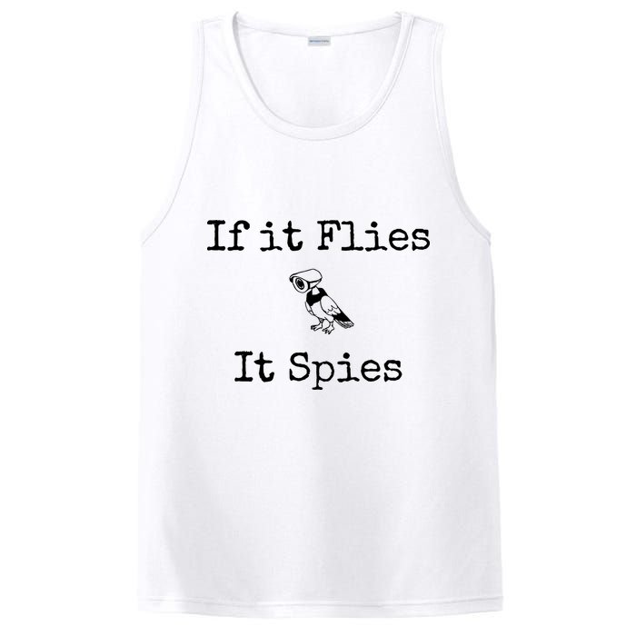 If It Flies It Spies Funny Bird Spy PosiCharge Competitor Tank