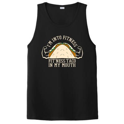 I'm Into Fitness Taco Funny Gym Mexican Food Fun Exercise PosiCharge Competitor Tank