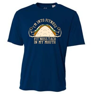 I'm Into Fitness Taco Funny Gym Mexican Food Fun Exercise Cooling Performance Crew T-Shirt