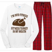 IM Into Fitness Funny Turkey Holiday Long Sleeve Pajama Set