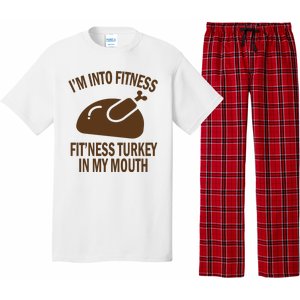 IM Into Fitness Funny Turkey Holiday Pajama Set