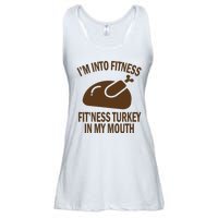 IM Into Fitness Funny Turkey Holiday Ladies Essential Flowy Tank