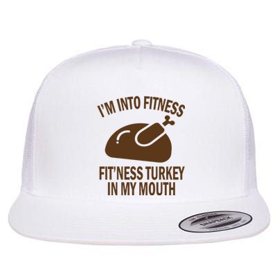 IM Into Fitness Funny Turkey Holiday Flat Bill Trucker Hat