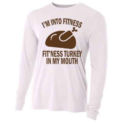 IM Into Fitness Funny Turkey Holiday Cooling Performance Long Sleeve Crew