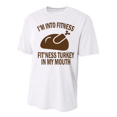 IM Into Fitness Funny Turkey Holiday Performance Sprint T-Shirt