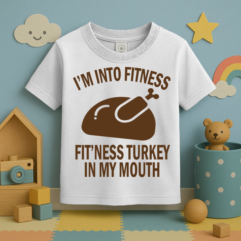 IM Into Fitness Funny Turkey Holiday Toddler T-Shirt