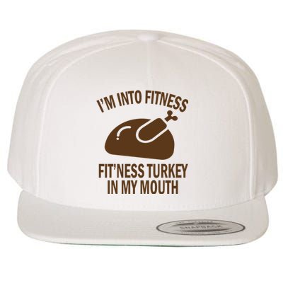 IM Into Fitness Funny Turkey Holiday Wool Snapback Cap