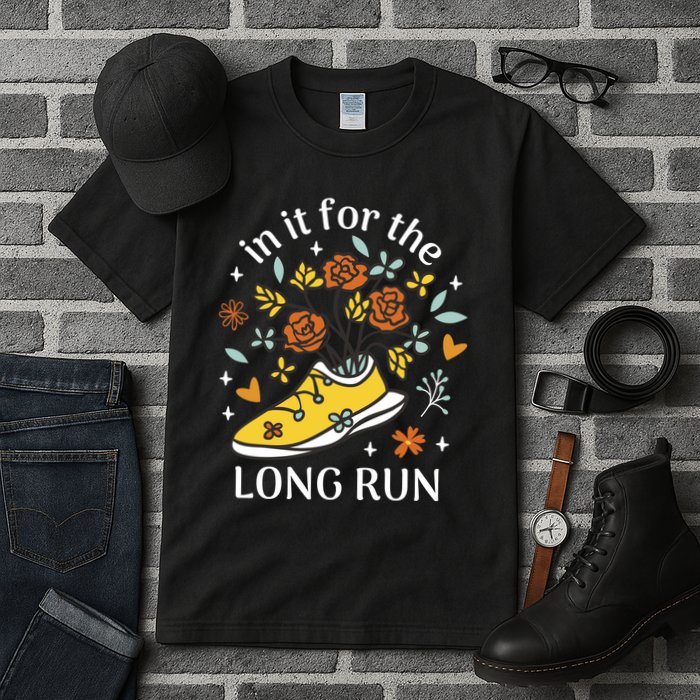 In It For The Long Run Floral Tall T-Shirt