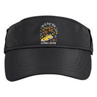 In It For The Long Run Floral Adult Drive Performance Visor