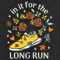In It For The Long Run Floral Adult Drive Performance Visor