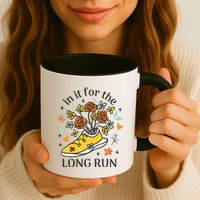 In It For The Long Run Floral Mug