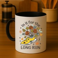 In It For The Long Run Floral Mug