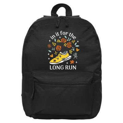 In It For The Long Run Floral 16 in Basic Backpack