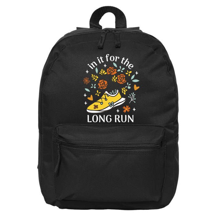 In It For The Long Run Floral 16 in Basic Backpack