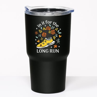 In It For The Long Run Floral Tumbler