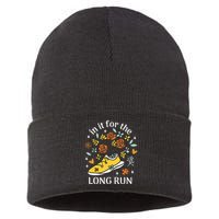 In It For The Long Run Floral Sustainable Knit Beanie