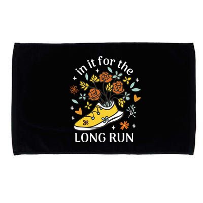 In It For The Long Run Floral Microfiber Hand Towel