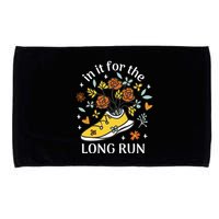 In It For The Long Run Floral Microfiber Hand Towel