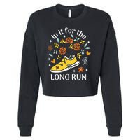 In It For The Long Run Floral Cropped Pullover Crew