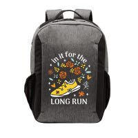 In It For The Long Run Floral Vector Backpack
