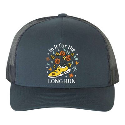 In It For The Long Run Floral Yupoong Adult 5-Panel Trucker Hat