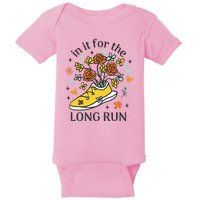 In It For The Long Run Floral Baby Bodysuit