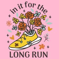 In It For The Long Run Floral Baby Bodysuit