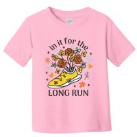 In It For The Long Run Floral Toddler T-Shirt