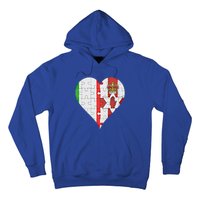 Italian Irish Flag Heart Gift Hoodie