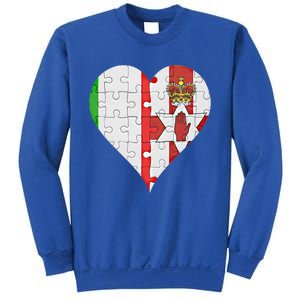 Italian Irish Flag Heart Gift Sweatshirt