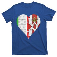 Italian Irish Flag Heart Gift T-Shirt