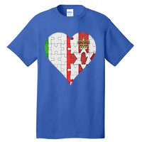 Italian Irish Flag Heart Gift Tall T-Shirt