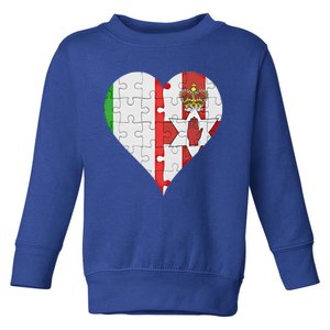 Italian Irish Flag Heart Gift Toddler Sweatshirt