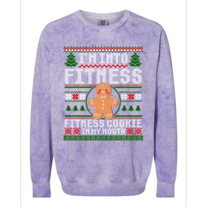 IM Into Fitness Cookie Gingerbread Ugly Christmas Sweater Great Gift Colorblast Crewneck Sweatshirt