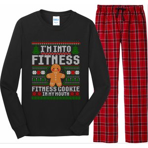 IM Into Fitness Cookie Gingerbread Ugly Christmas Sweater Great Gift Long Sleeve Pajama Set