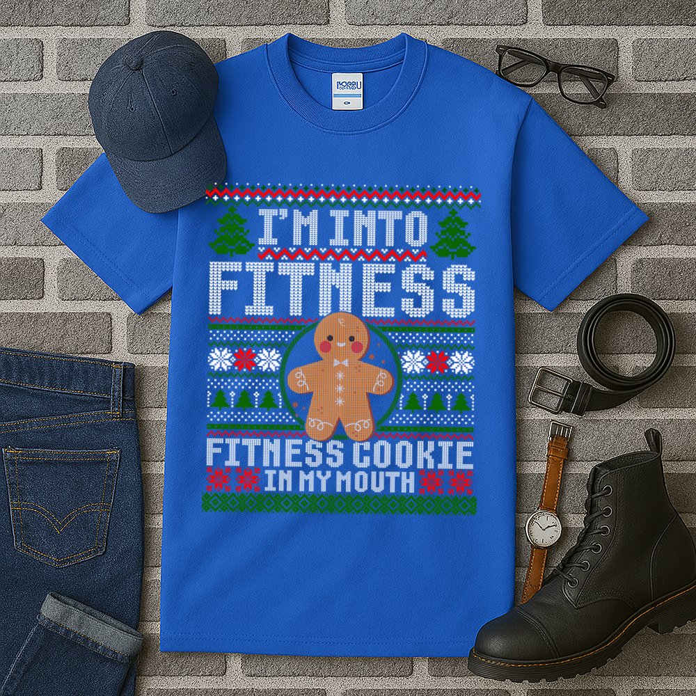 IM Into Fitness Cookie Gingerbread Ugly Christmas Sweater Great Gift Tall T-Shirt