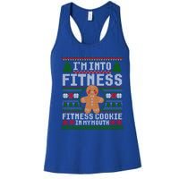 IM Into Fitness Cookie Gingerbread Ugly Christmas Sweater Great Gift Women's Racerback Tank