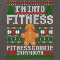 IM Into Fitness Cookie Gingerbread Ugly Christmas Sweater Great Gift Cotton Canvas Backpack
