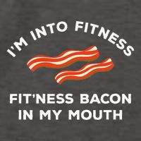 Im Into Fitness Funny Breakfast Meat Gift For A Bacon Lover Vector Backpack