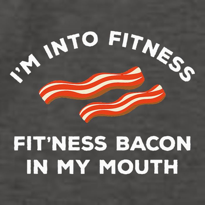 Im Into Fitness Funny Breakfast Meat Gift For A Bacon Lover Vector Backpack