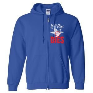 If It Flies It Dies Funny Duck Goose Cute Gift Full Zip Hoodie