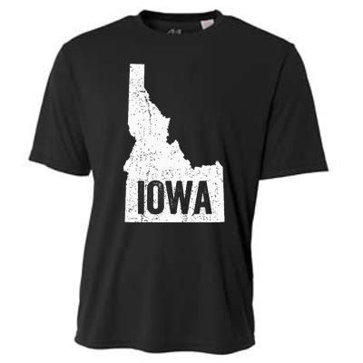 Idaho Iowa Funny Geography Mix Up Joke Idawa Pride Cooling Performance Crew T-Shirt